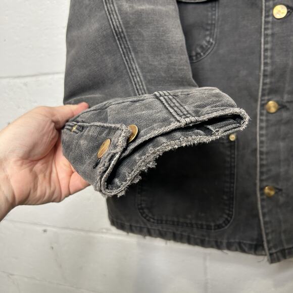 Vintage Carhartt Blanket-Lined Chore Coat “Black” C01 BLK - Picture 5 of 8